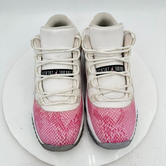 Nike Air Jordan 11 Retro Low Youth Sz 7Y Women 8.5 GS580521-108 Pink White Shoes - Picture 3 of 11